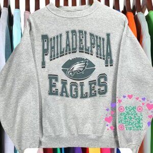 Vtg Philadelphia Eagles football Sweatshirt, Retro NFL Mens Womens Shirt tee